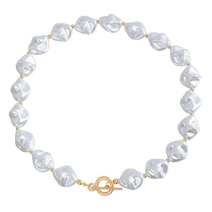 Wholesale Vintage Alien Baroque Imitation Pearl Necklace