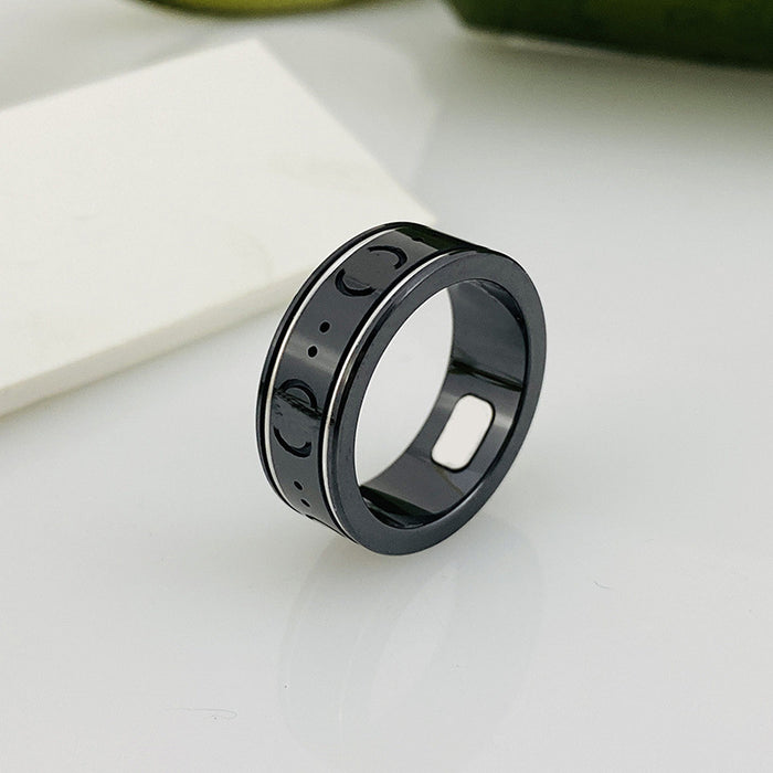 Wholesale Bee Planet Ceramic Ring JDC-RS-QingC003