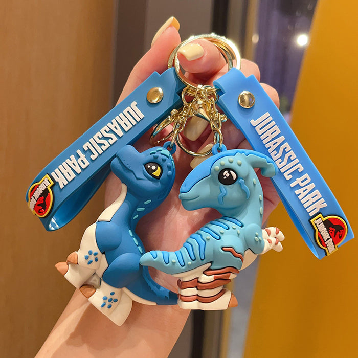 Wholesale Dinosaur Keychain Cartoon Figurine Car Key Ring