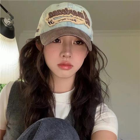 Wholesale Vintage vintage duckbill cap versatile sun hat denim baseball cap