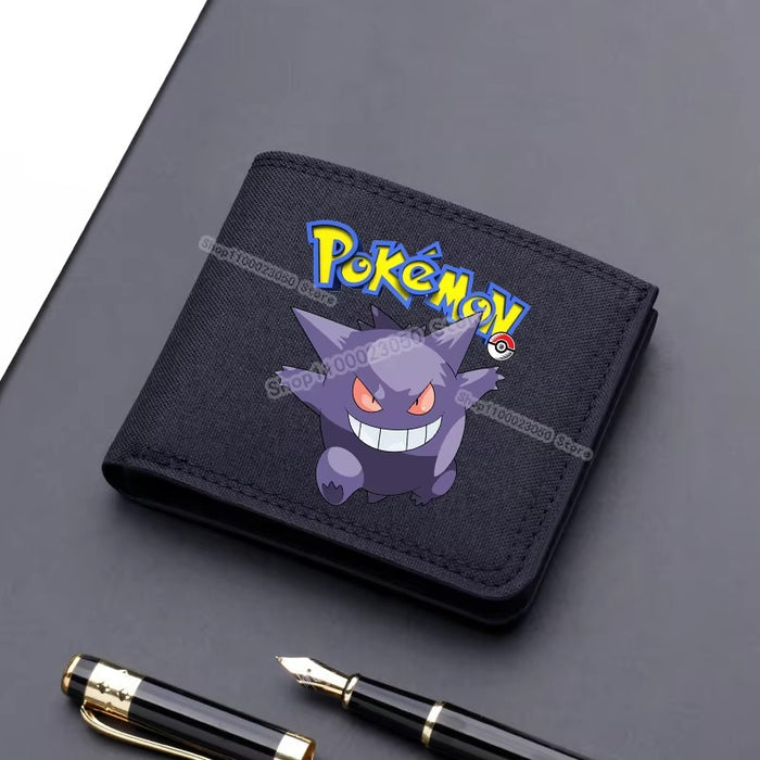 Wholesale Cartoon Printed Short Canvas Wallet Zipper Wallet Denim JDC-WT-Qiqiang001