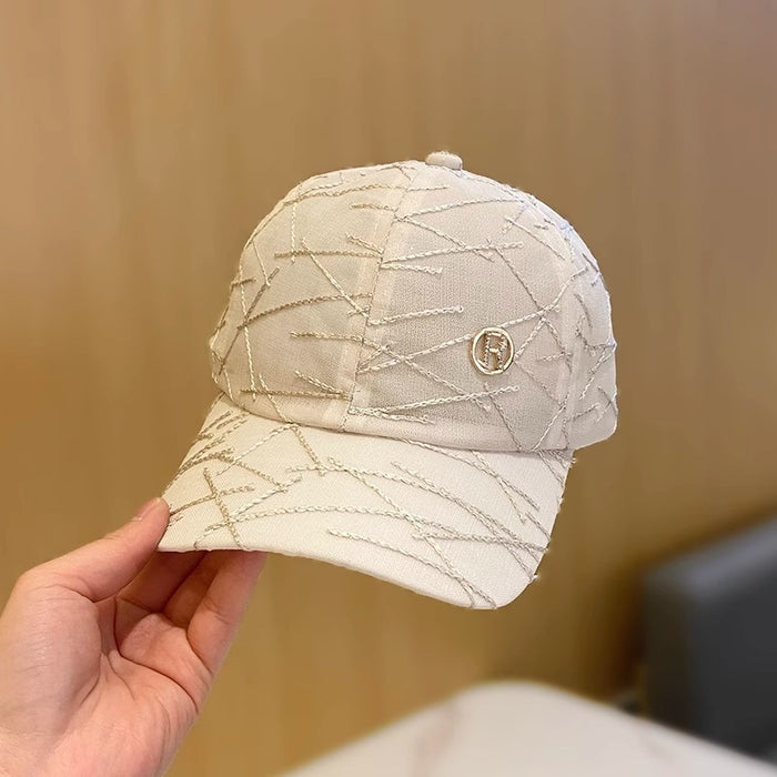 Wholesale Hat letter breathable mesh baseball cap, outdoor sun shading and sun protection versatile duckbill cap