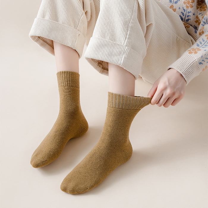 Wholesale Socks, looped socks, long socks, solid color, looped thick, warm midsole