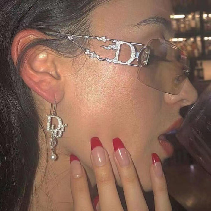 Wholesale Frameless hollow sunglasses frameless sunglasses