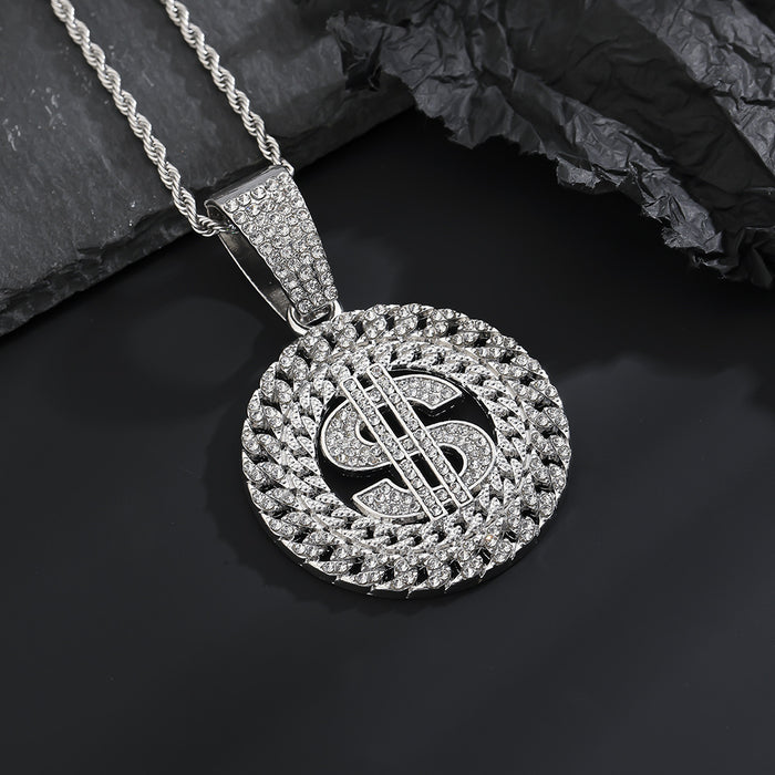 Wholesale Personalized pendant necklace with diamond studded Cuban necklace necklace