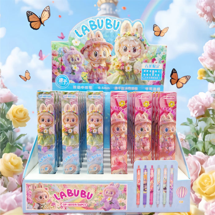 Wholesale 6pcs Blind Box Press Pen Gel Pen Student Daily Exam Brush Pen Black Gel Pen