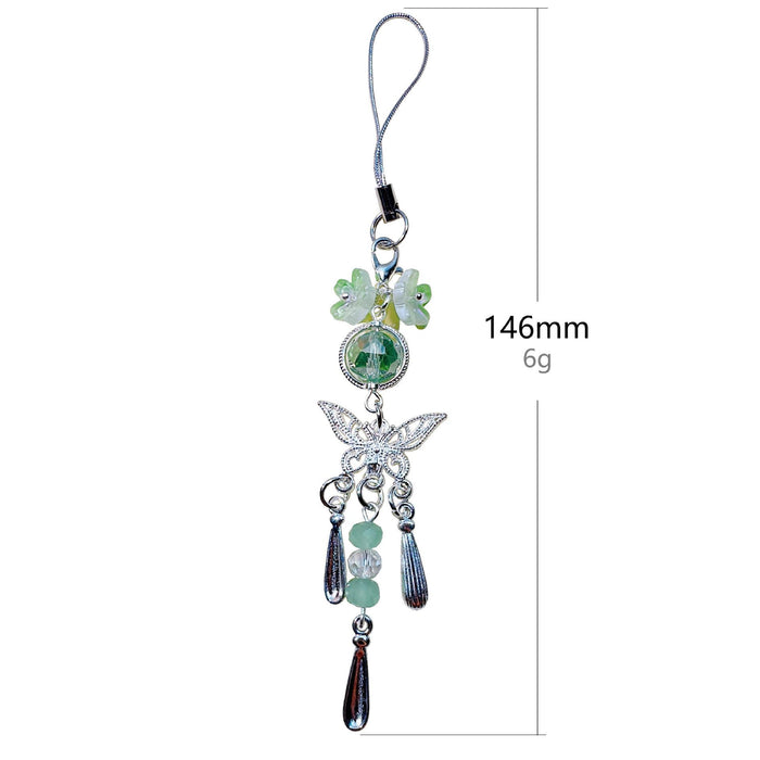 Wholesale Butterfly Hanging Chain Mobile Phone Beaded Hanging Chain