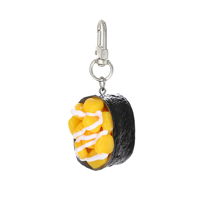 Wholesale PVC Sushi Keychain Food Toy Accessory for Bag Charm or DIY Craft Gift MOQ≥2