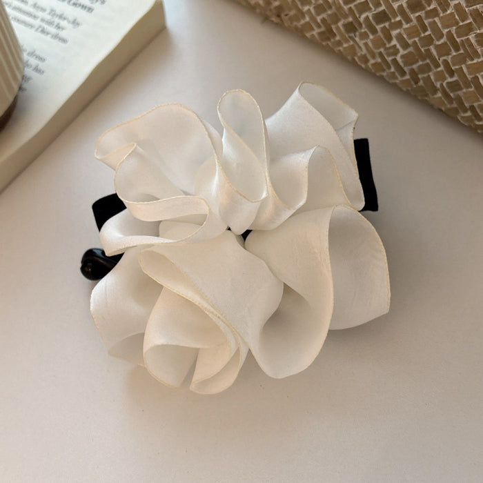 Wholesale Temperament satin bow hem women's high skull top high ponytail vertical clip high-end horizontal clip hair new