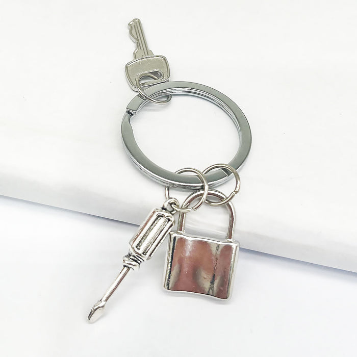 Wholesale Stainless Steel Father's Day Keychain JDC-KC-TYS013
