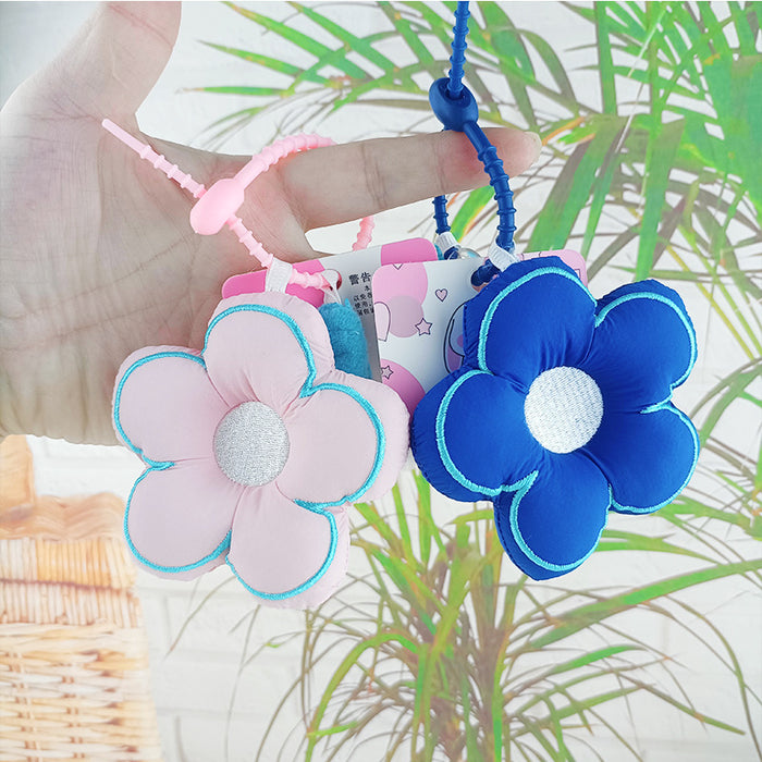 Wholesale Exquisite fabric flower car key pendant girl bag pendant cute flower school bag