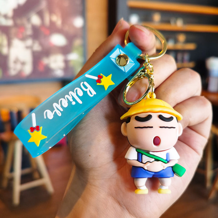 Wholesale Cartoon boy Bag Pendant Car Key Ring