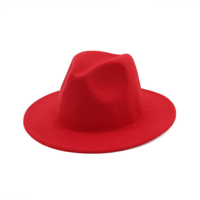 Wholesale Woolen top hat, retro light plate felt hat