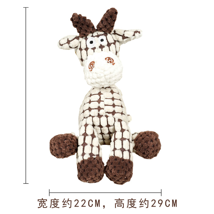 Wholesale Pet Dog Cotton Rope Molar Bite Resistant Cat Toy Plush Sound Interactive Cat Toy Dog Products