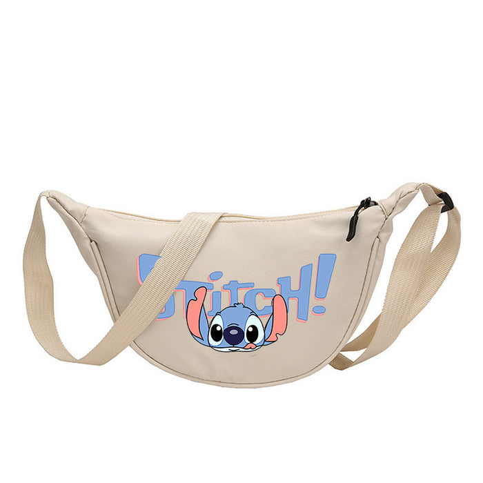 Wholesale Cartoon Print Nylon Crossbody Bag Women' s Bag Dumpling Bag Lightweight Simple Commuting