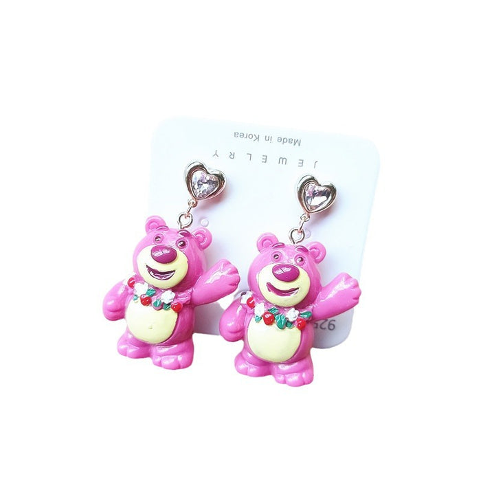 Wholesale Cute Resin Cartoon Earrings JDC-ES-Xiaox019