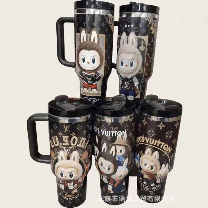 Wholesale Ice Cup 40oz Stainless Steel Handle Insulated Cup Portable Car Cup