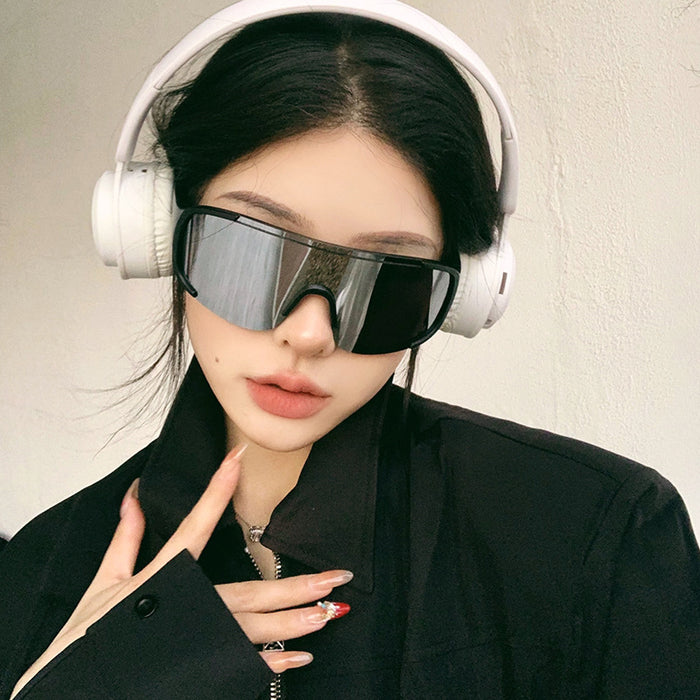 Wholesale Outdoor Night Cycling Glasses Sports Road Cycling Large Frame Windproof and Eye Protection Transparent Sunglasses