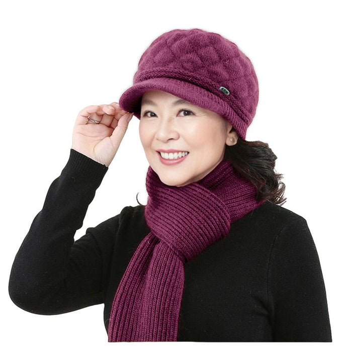 Wholesale Warm Beret Knitted Wool Hat for Women JDC-HT-PX008