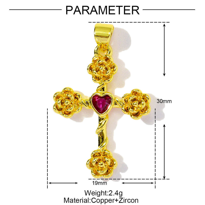 Wholesale Dripping Oil Love Sea Star DIY Copper Zircon Pendant Necklace Natural Stone Crab Earrings Jewelry Pendant