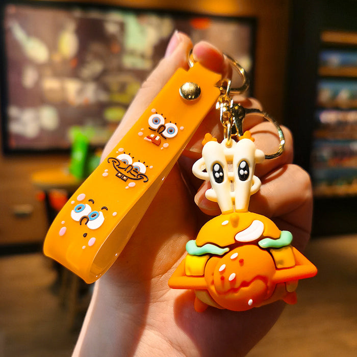 Wholesale Cartoon Doll Silicone Keychain JDC-KC-Tingm255