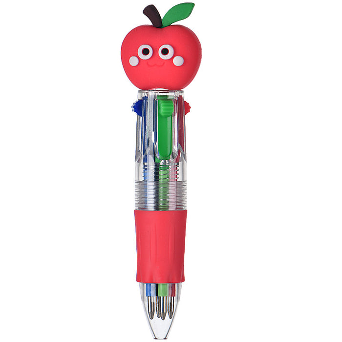 Wholesale Four-color ballpoint pen cute cartoon multi-color pen