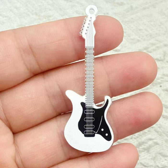 Wholesale 10 PCS Colorful acrylic guitar accessory charms