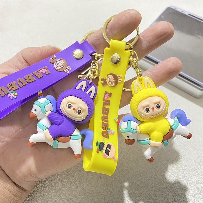 Wholesale Cartoon Sheep Keychain Unicorn Stereo Silicone Doll Gift Car Bag Pendant