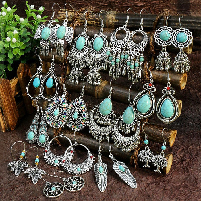 Wholesale Bohemian Drop Acrylic Earrings Vintage Fashion Accessory MOQ≥2
