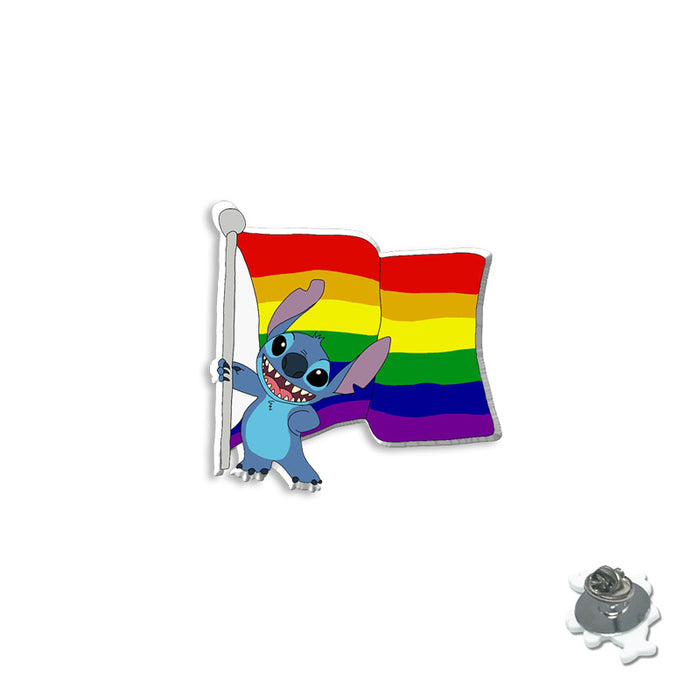 Wholesale Cartoon LGBT Rainbow Resin Brooch JDC-BCH-XiangL004 JDC-BCH-XiangL004