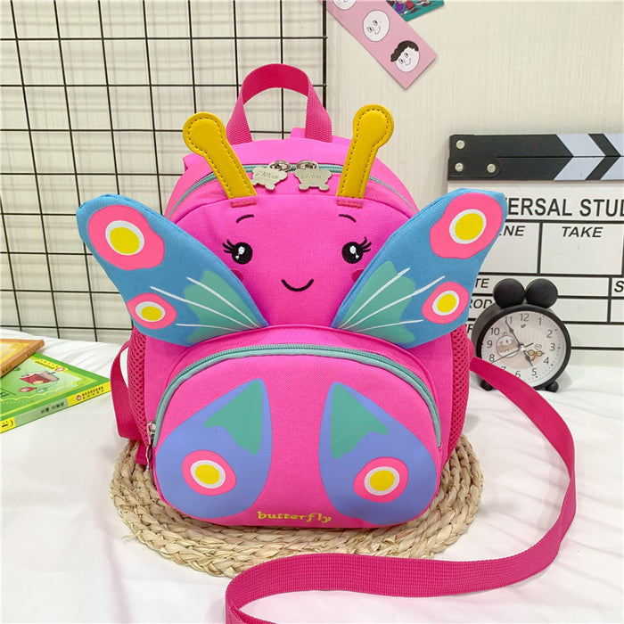 Wholesale Small Fresh Cartoon Butterfly Anti-loss Children's Backpack 2024 Summer New Color Colorful Children's Anti-loss Bag