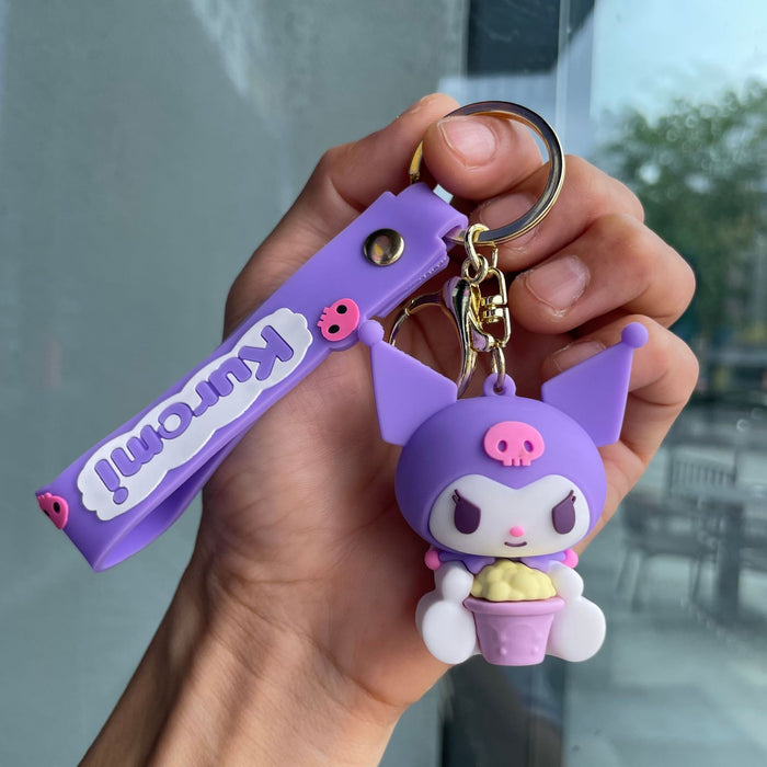 Wholesale Keychain soft rubber figurine pendant decoration