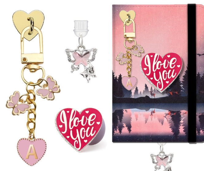 Wholesale Bow pendant phone dust plug phone stand