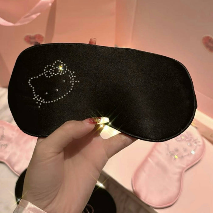 Wholesale Cartoon cat eye mask breathable  sleep eye mask
