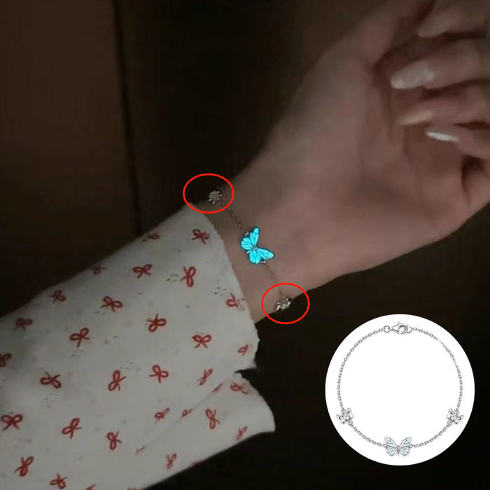 Wholesale Luminous Butterfly Necklace ~ Smart Butterfly Bracelet Female