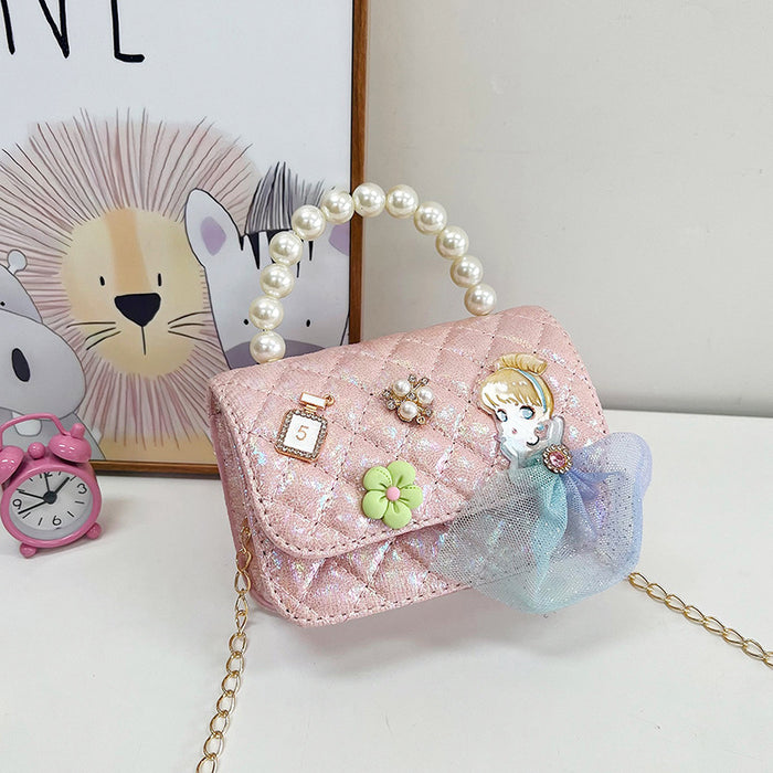 Wholesale Girls' Bag Crossbody Bag Princess Beautiful Explosive Handbag Girl Fashion Shoulder Bag Baby Girl Cute Small Satchel