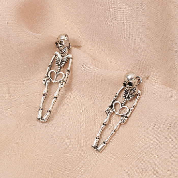 Wholesale Exaggerated personality, skull bone alloy, festive atmosphere, creative earrings