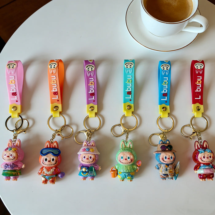 Wholesale Cute Silicone PVC Cartoon Keychains for Couples