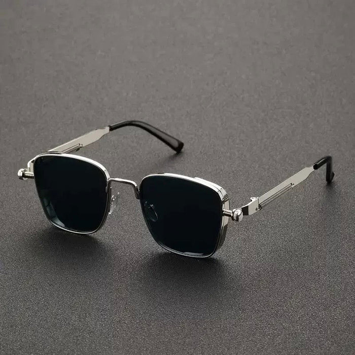 Wholesale New Retro Box Steampunk Metal Sunglasses Universal Personalized Sunglasses