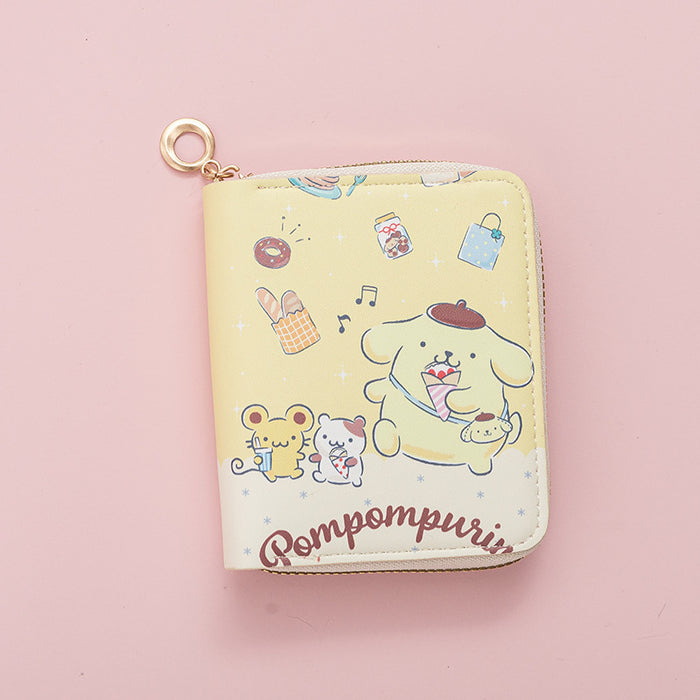 Wholesale Short Zipper Cute Printed Cartoon Wallet for Students