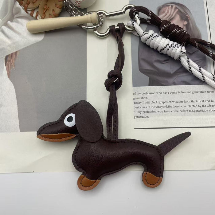 Wholesale Cartoon Dachshund Dog Bag Pendant Accessories Baseball Bag Hanging Chain