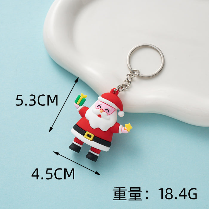 Wholesale Cute Christmas PVC Keychains JDC-KC-Wenma009