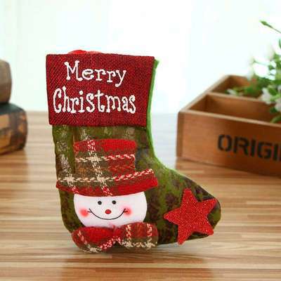 Wholesale Christmas decorations holiday children' s gifts Christmas tree decoration pendants small imitation leather