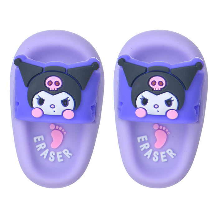 Wholesale Cute slippers shape student eraser mini eraser clean rubber
