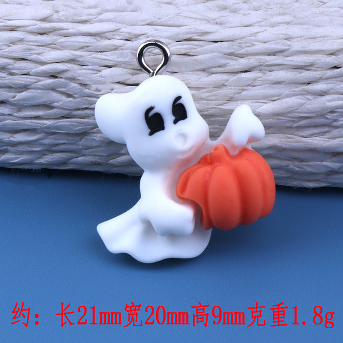 Wholesale Resin Castle Cartoon DIY Pendant Keychain with Nail Accents MOQ≥2