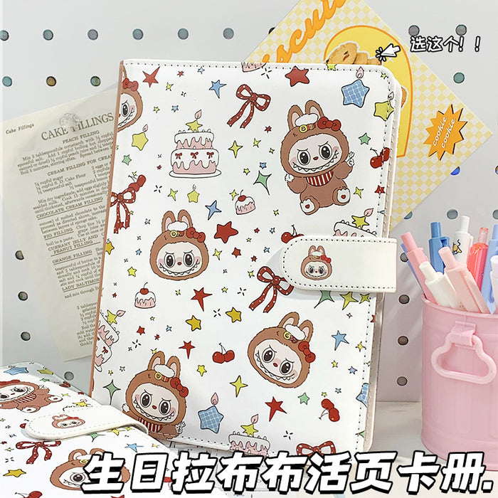 Wholesale 5pcs Loose-leaf card book cute cartoon notebook photo collection book detachable