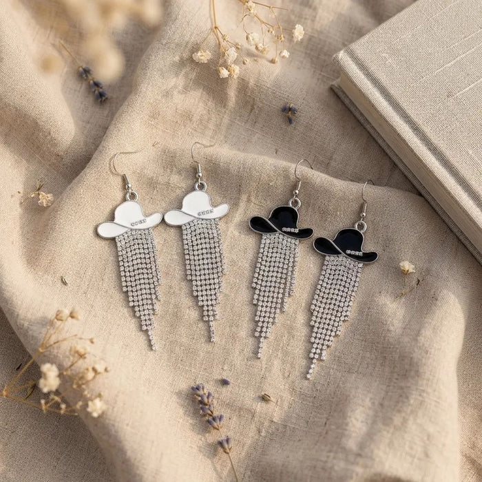 Wholesale Alloy Electroplated Fringe Earrings Geometric Shape Fashion Accessory MOQ≥2
