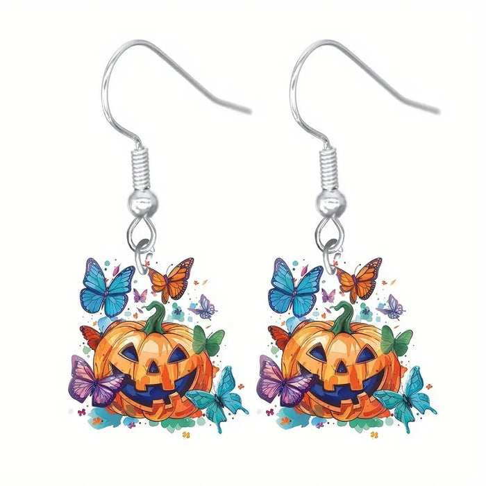 Wholesale Owl Magic Hat Cat Halloween Earrings JDC-ES-Zhanh008