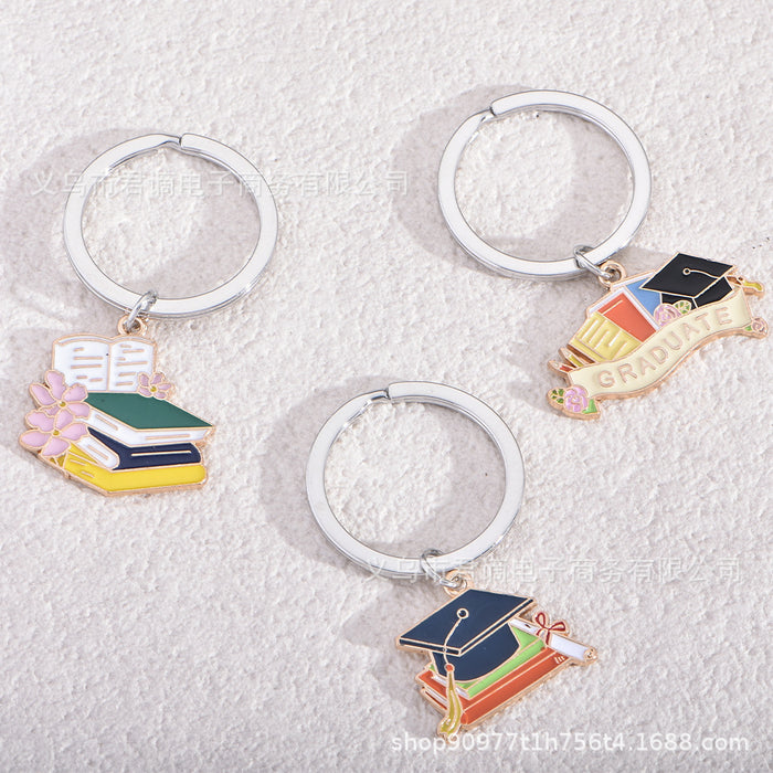 Wholesale Keychain Small Pendant Gift Bag Decoration Metal Oil Dripping Accessories