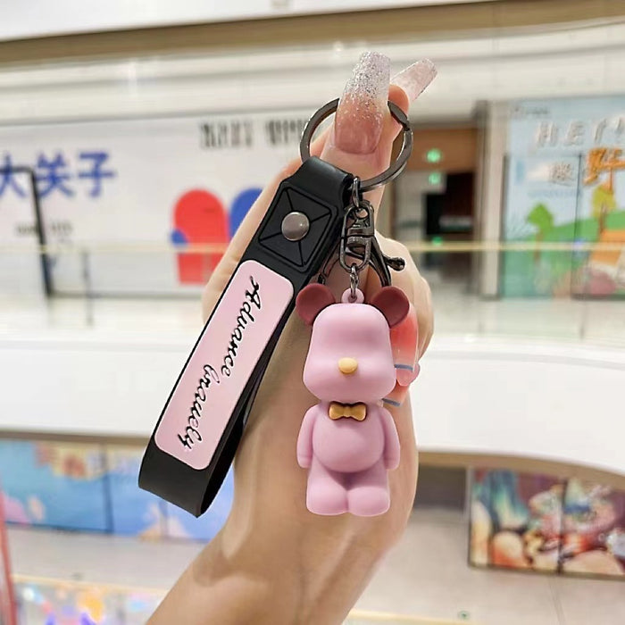 Wholesale bear key chain pendant cute bear doll exquisite bag hanging accessories gift